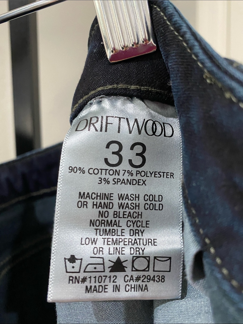 Driftwood Anthropologie Embroidered Wide-Leg Dark Blue Women’s Jeans W33” L32.5” - Picture 8 of 8